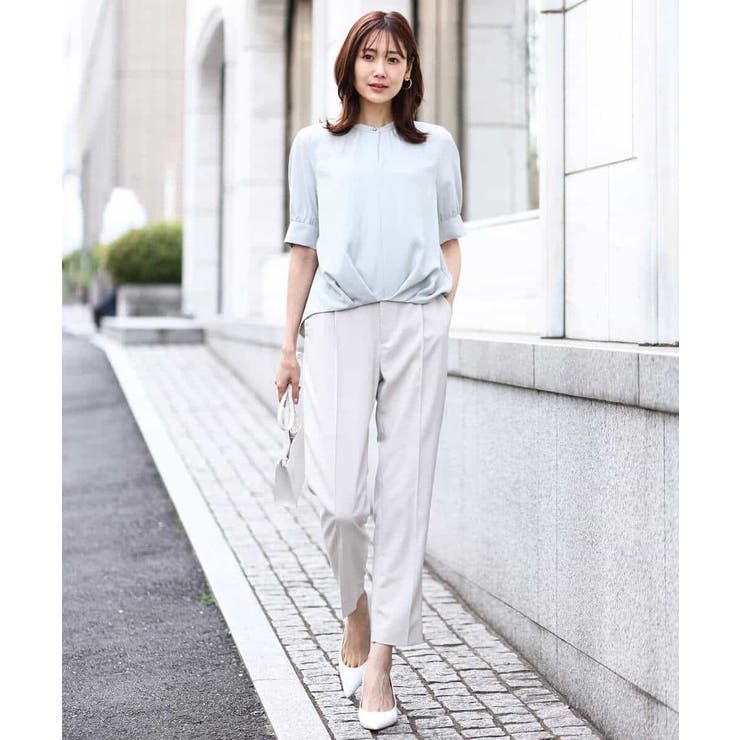 [名品シリーズ]ストレッチテーパードパンツ/洗える/WEB限定サイズ | OFUON | 詳細画像33 