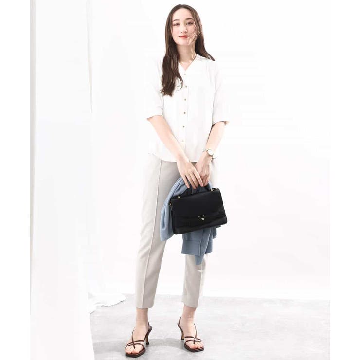 [名品シリーズ]ストレッチテーパードパンツ/洗える/WEB限定サイズ | OFUON | 詳細画像6 