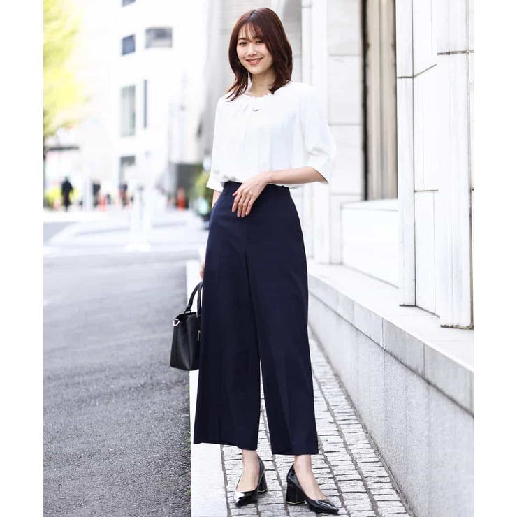 [名品シリーズ]ストレッチワイドパンツ/洗える/WEB限定サイズ | OFUON | 詳細画像10 