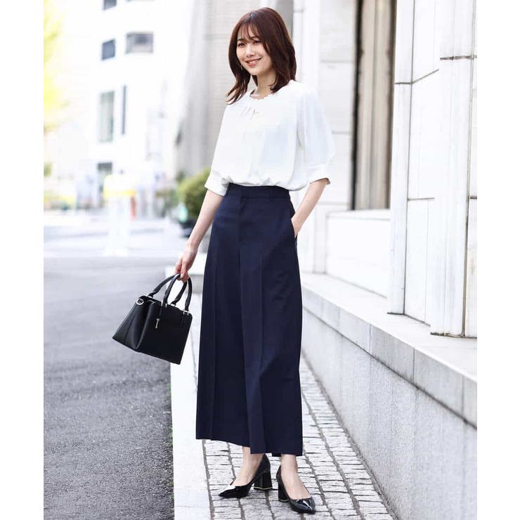 [名品シリーズ]ストレッチワイドパンツ/洗える/WEB限定サイズ | OFUON | 詳細画像12 