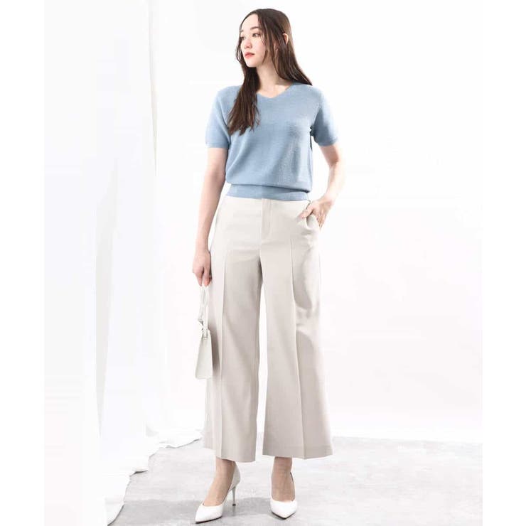 [名品シリーズ]ストレッチワイドパンツ/洗える/WEB限定サイズ | OFUON | 詳細画像16 