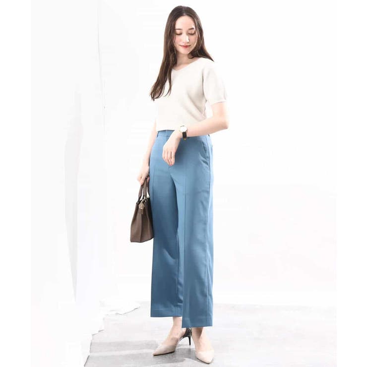 [名品シリーズ]ストレッチワイドパンツ/洗える/WEB限定サイズ | OFUON | 詳細画像19 