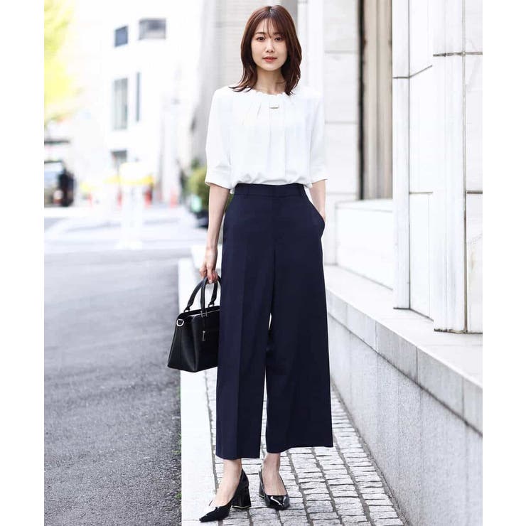 [名品シリーズ]ストレッチワイドパンツ/洗える/WEB限定サイズ | OFUON | 詳細画像9 