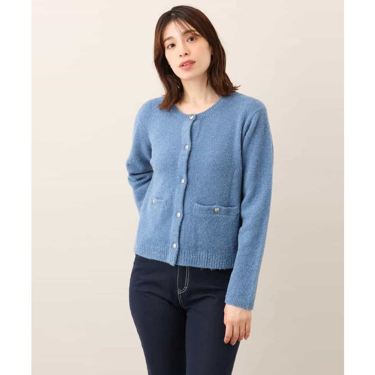 ミニブークレーニットカーディガン/洗える/WEB限定サイズあり | OFUON | 詳細画像18 
