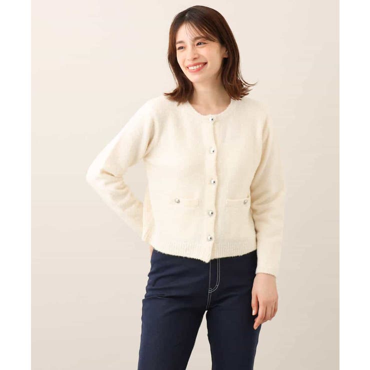 ミニブークレーニットカーディガン/洗える/WEB限定サイズあり | OFUON | 詳細画像26 