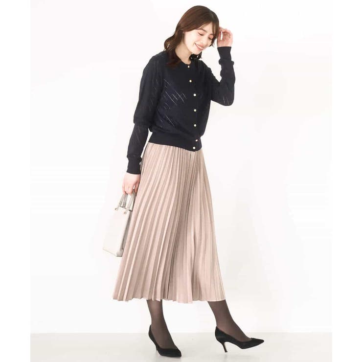 ダイヤ柄ニットカーディガン/洗える/WEB限定サイズあり | OFUON | 詳細画像18 