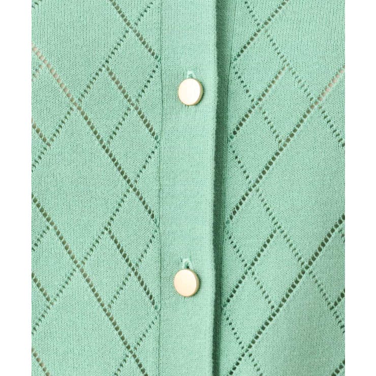 ダイヤ柄ニットカーディガン/洗える/WEB限定サイズあり | OFUON | 詳細画像27 