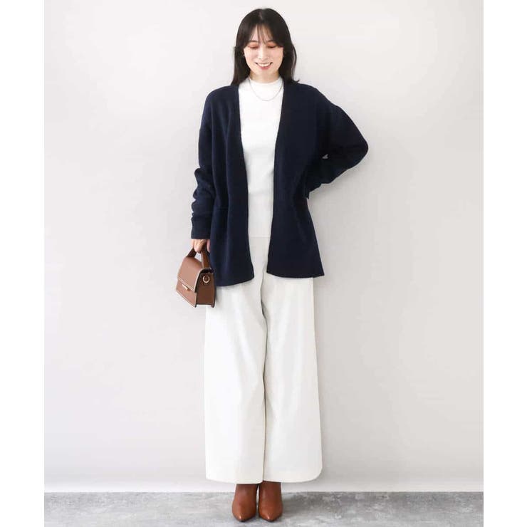 ソフト起毛ニットカーディガン/洗える/WEB限定サイズあり | OFUON | 詳細画像14 