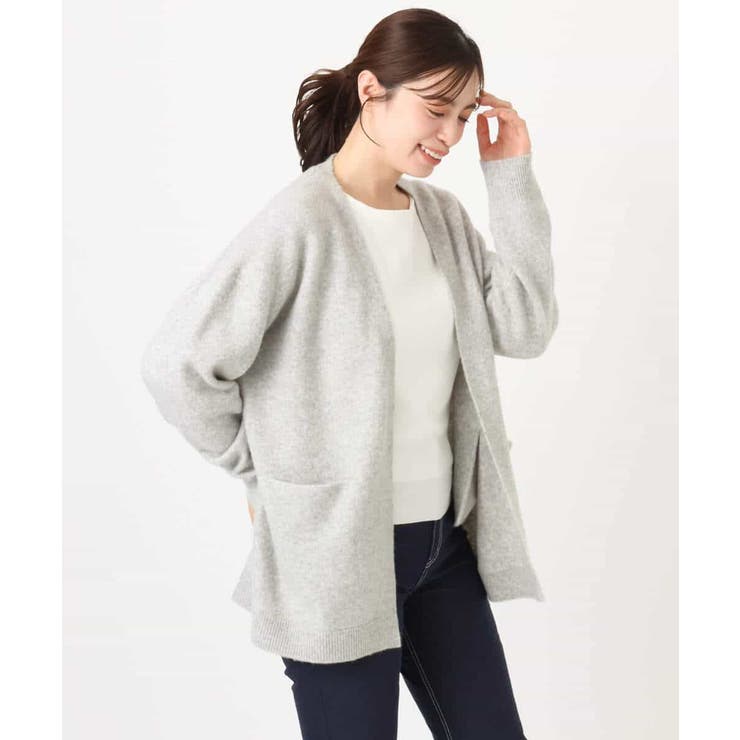 ソフト起毛ニットカーディガン/洗える/WEB限定サイズあり | OFUON | 詳細画像27 