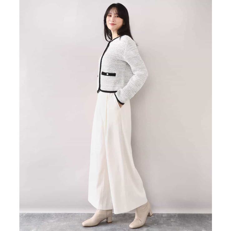 ラメ入りツイードニットジャケット/洗える/WEB限定サイズあり | OFUON | 詳細画像10 