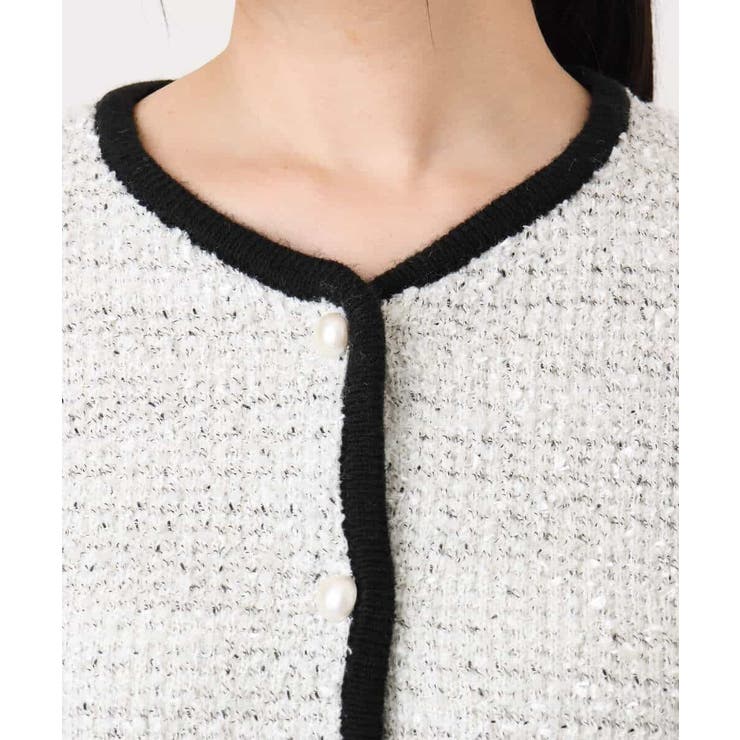 ラメ入りツイードニットジャケット/洗える/WEB限定サイズあり | OFUON | 詳細画像21 