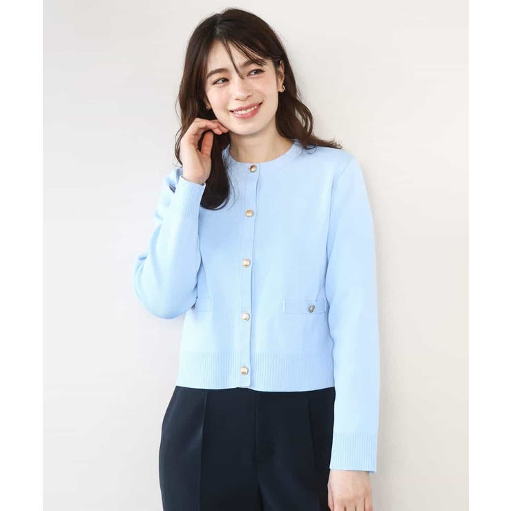 ジャケットライクニットカーディガン/洗える/WEB限定 | OFUON | 詳細画像2 