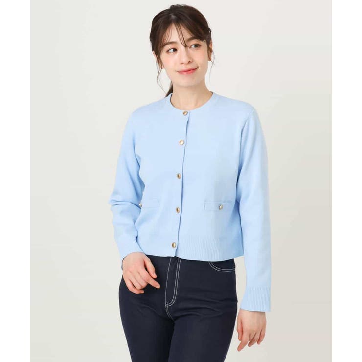 ジャケットライクニットカーディガン/洗える/WEB限定 | OFUON | 詳細画像30 