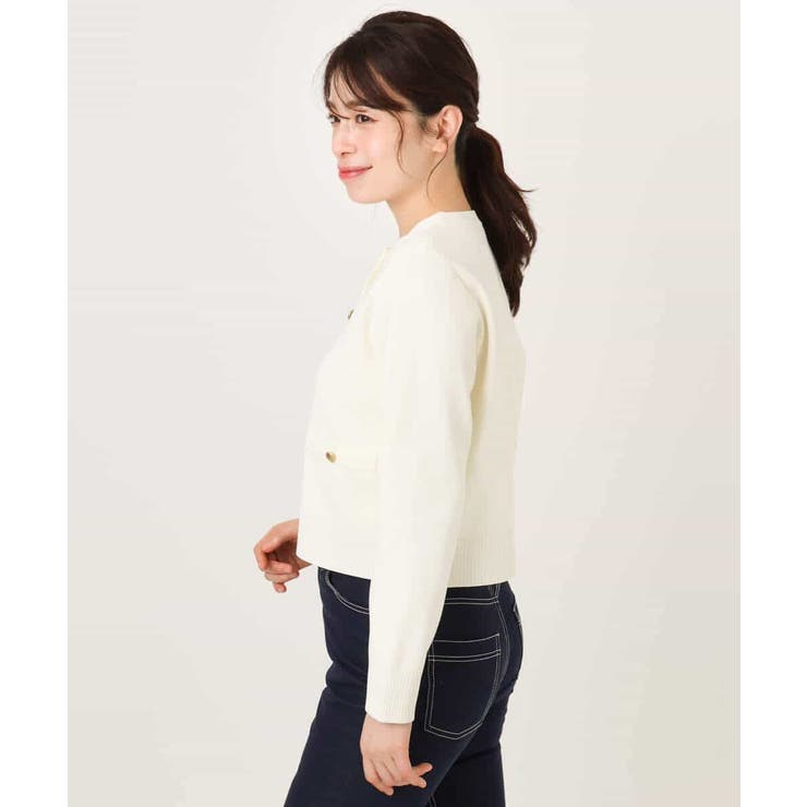 ジャケットライクニットカーディガン/洗える/WEB限定 | OFUON | 詳細画像32 