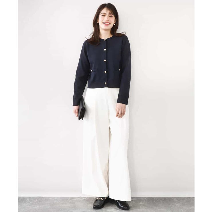 ジャケットライクニットカーディガン/洗える/WEB限定 | OFUON | 詳細画像7 