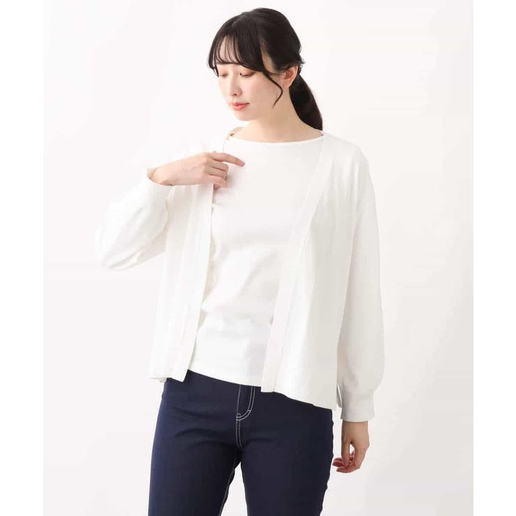 コクーンスリーブ着流しカーディガン/洗える | OFUON | 詳細画像2 