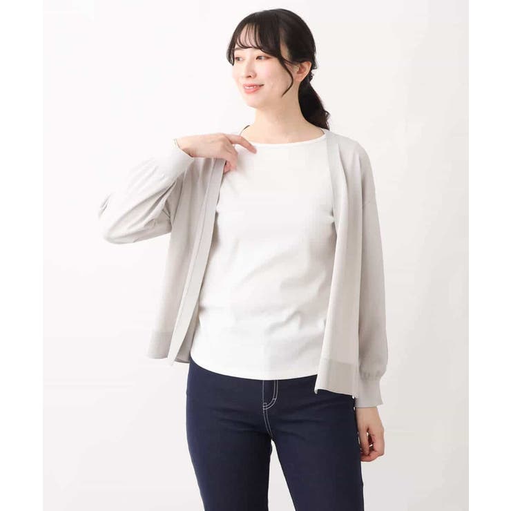 コクーンスリーブ着流しカーディガン/洗える | OFUON | 詳細画像3 