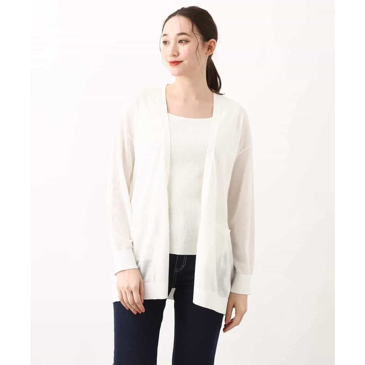 着流しシアーニットカーディガン/洗える | OFUON | 詳細画像11 