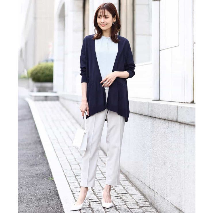 着流しシアーニットカーディガン/洗える | OFUON | 詳細画像15 