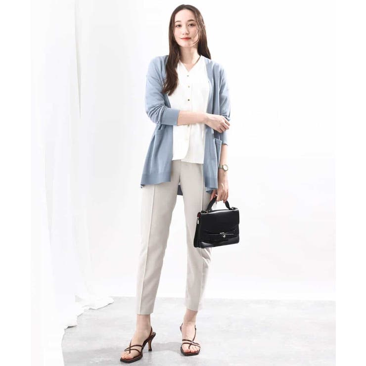 着流しシアーニットカーディガン/洗える | OFUON | 詳細画像31 