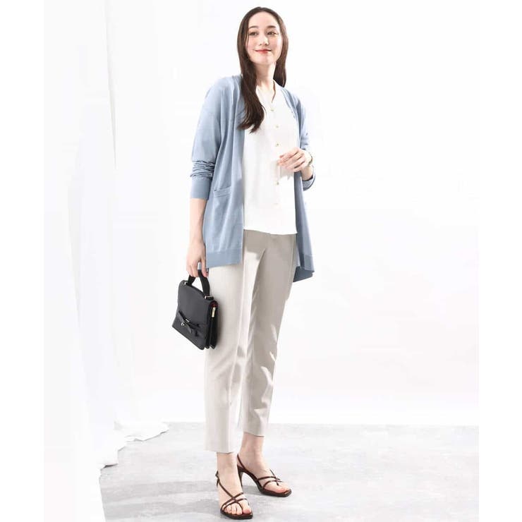 着流しシアーニットカーディガン/洗える | OFUON | 詳細画像32 