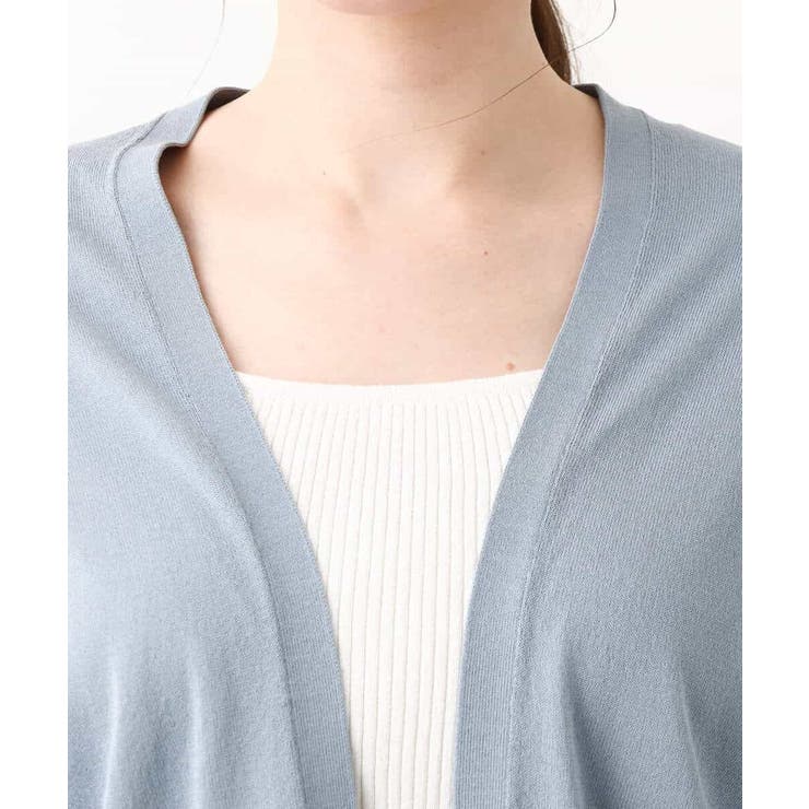 着流しシアーニットカーディガン/洗える | OFUON | 詳細画像5 