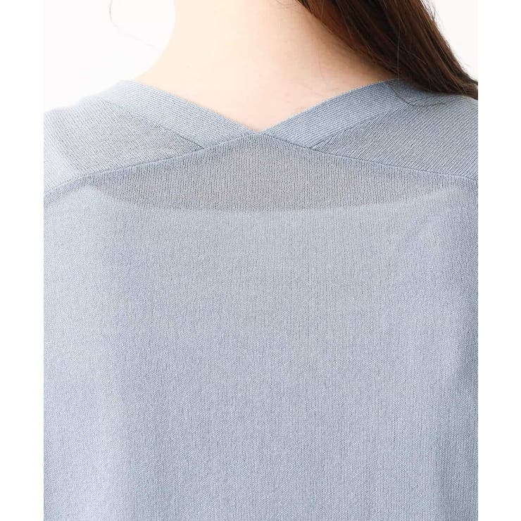 着流しシアーニットカーディガン/洗える | OFUON | 詳細画像6 