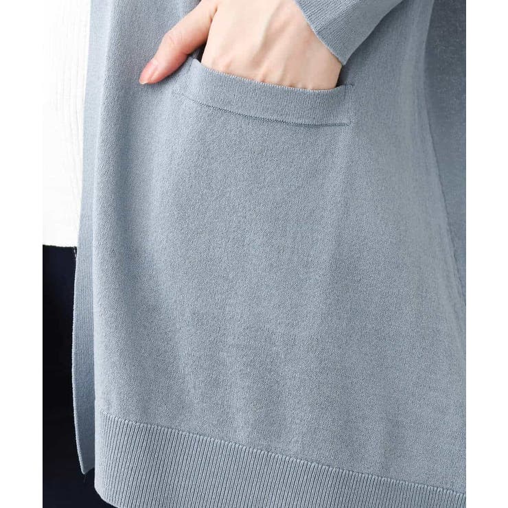 着流しシアーニットカーディガン/洗える | OFUON | 詳細画像8 