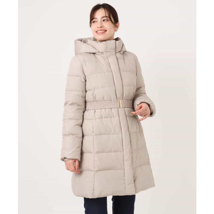 ベルト付きスムースタフタロングダウン/WEB限定サイズあり | OFUON | 詳細画像13 