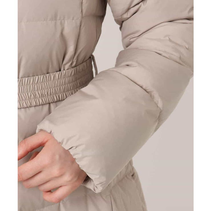 ベルト付きスムースタフタロングダウン/WEB限定サイズあり | OFUON | 詳細画像18 