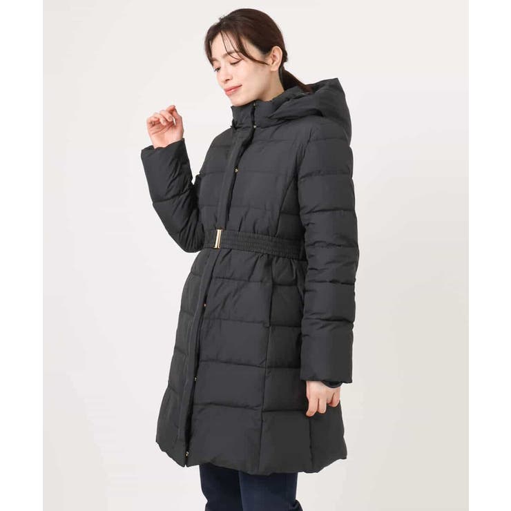 ベルト付きスムースタフタロングダウン/WEB限定サイズあり | OFUON | 詳細画像30 