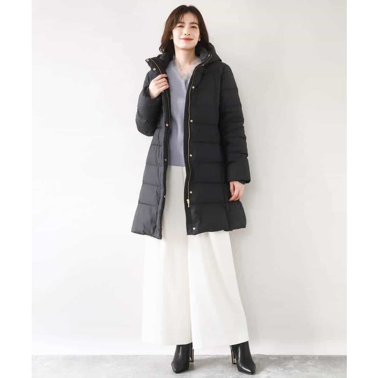 ベルト付きスムースタフタロングダウン/WEB限定サイズあり | OFUON | 詳細画像5 