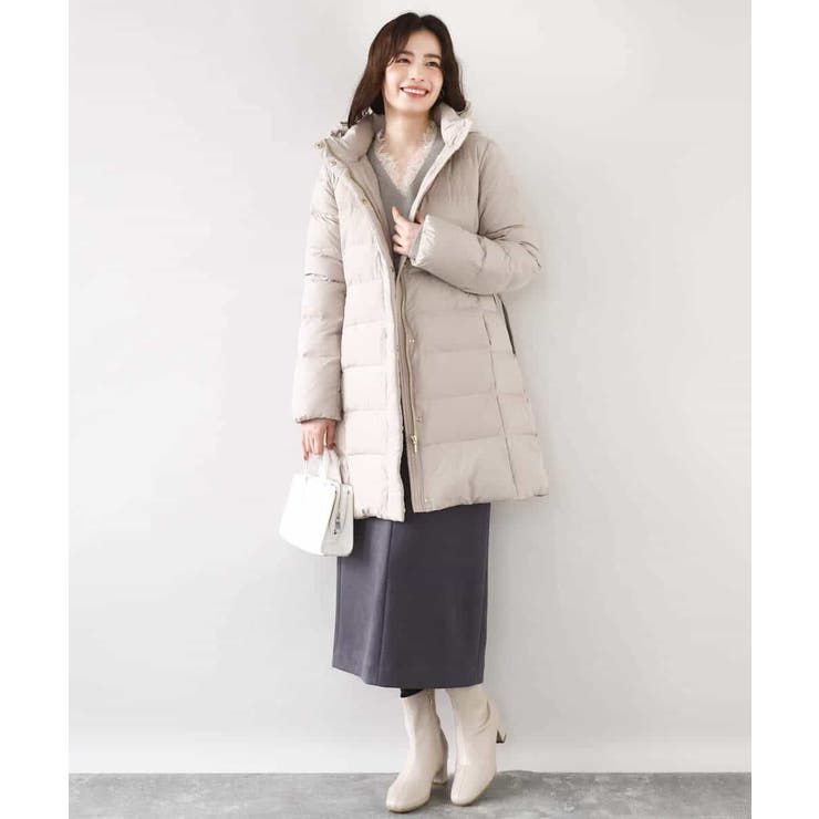 ベルト付きスムースタフタロングダウン/WEB限定サイズあり | OFUON | 詳細画像9 