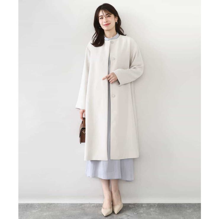 ベーシックノーカラーコート/洗える/WEB限定 | OFUON | 詳細画像6 