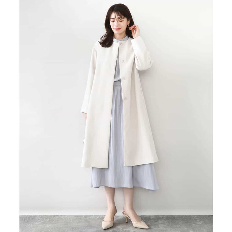 ベーシックノーカラーコート/洗える/WEB限定 | OFUON | 詳細画像7 