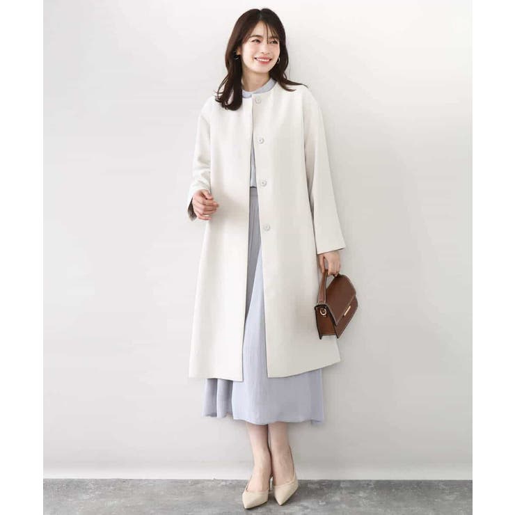 ベーシックノーカラーコート/洗える/WEB限定 | OFUON | 詳細画像9 