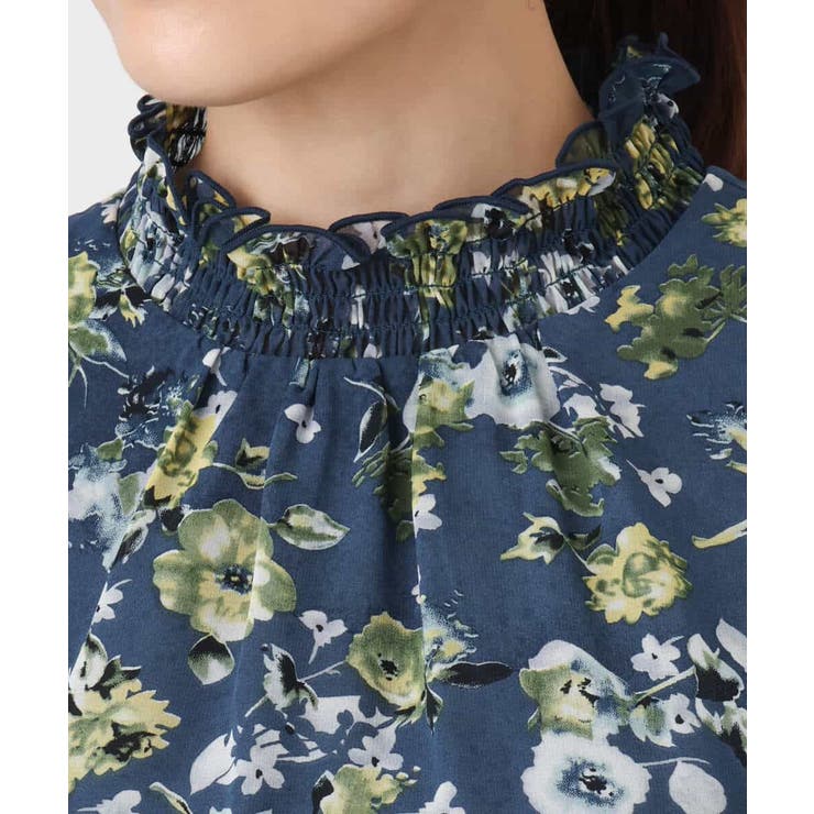 クラシックフラワープリント シフォンブラウス/洗える | MK MICHEL KLEIN | 詳細画像20 