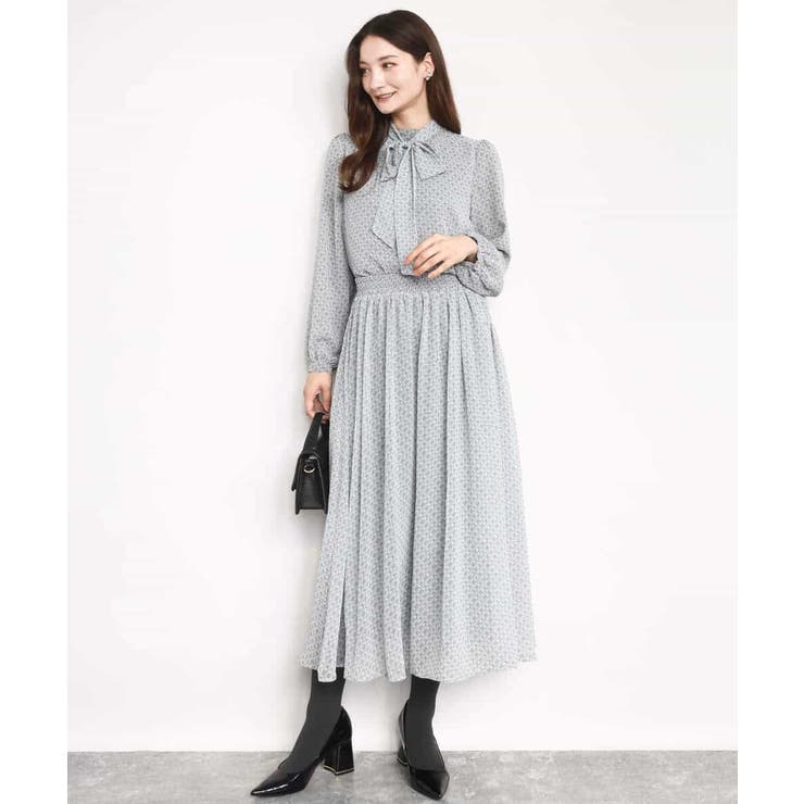 チェック柄ボウタイシフォンブラウス/洗える | MK MICHEL KLEIN | 詳細画像22 