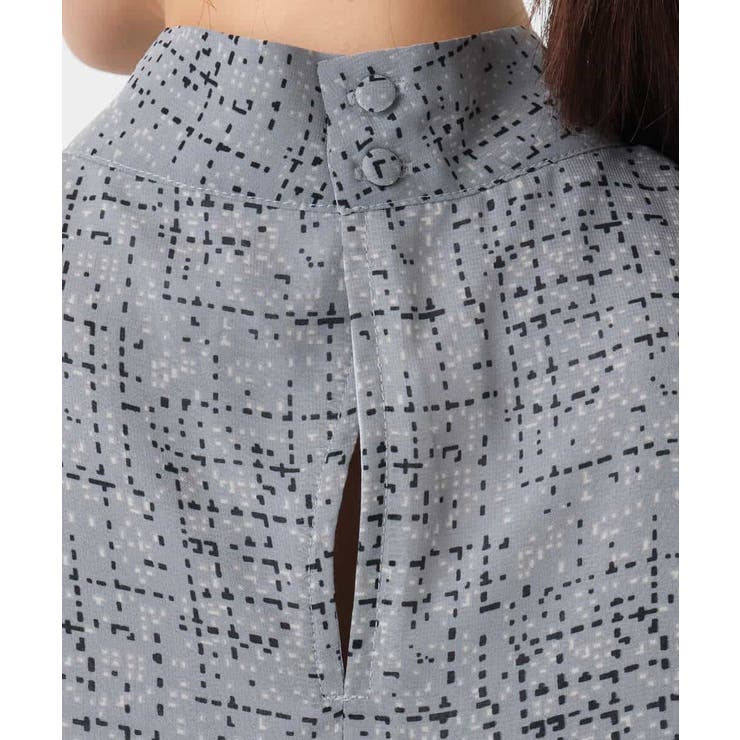 ツイード調チェックプリント シフォンブラウス/洗える | MK MICHEL KLEIN | 詳細画像19 