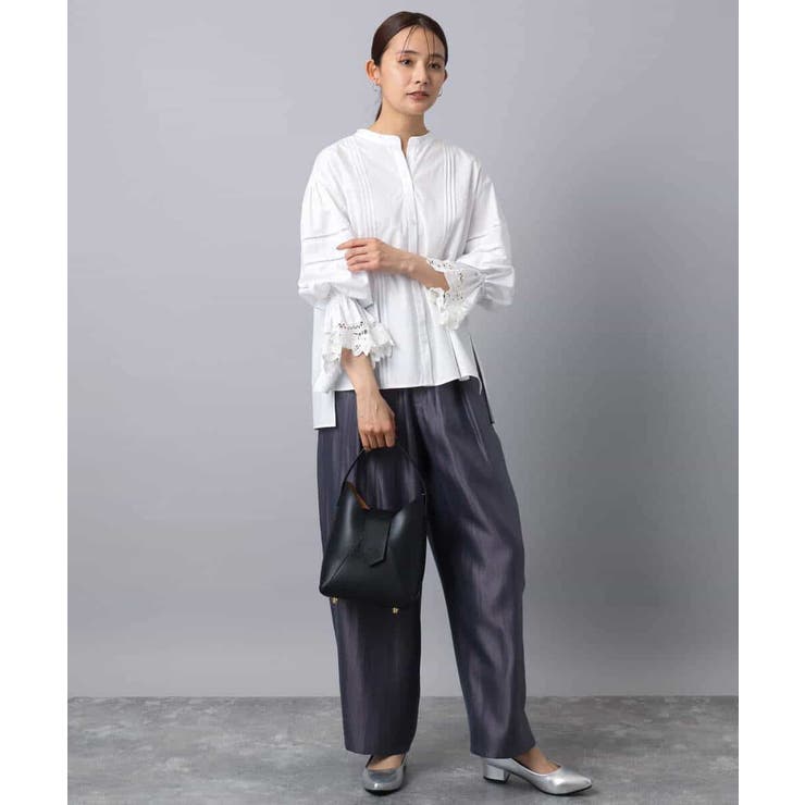 コットンレースブラウス/洗える | MK MICHEL KLEIN | 詳細画像10 