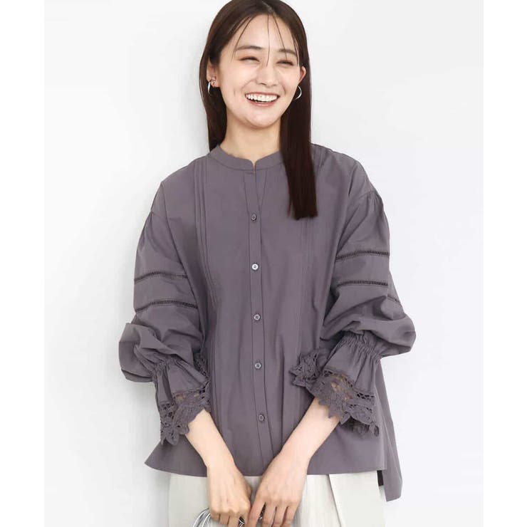 コットンレースブラウス/洗える | MK MICHEL KLEIN | 詳細画像18 