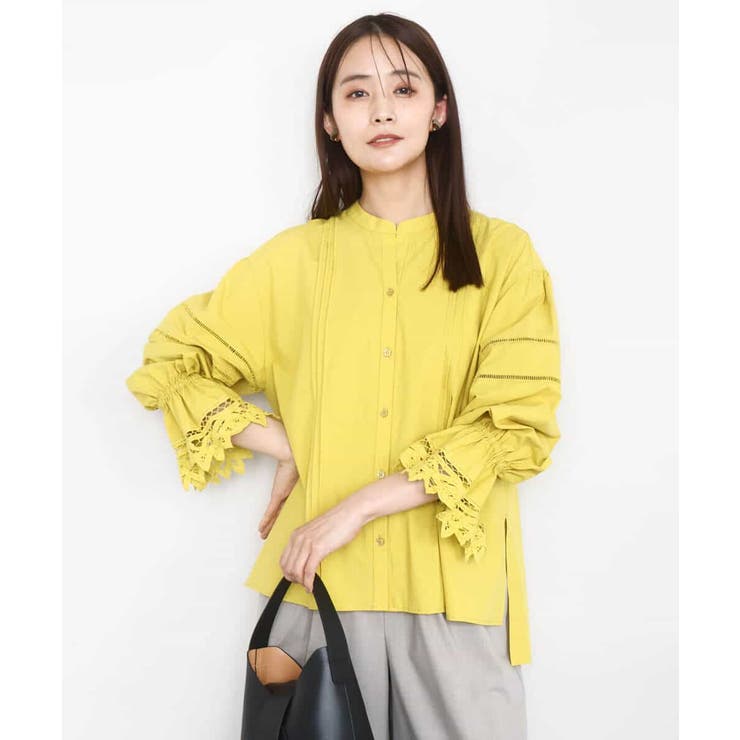 コットンレースブラウス/洗える | MK MICHEL KLEIN | 詳細画像2 