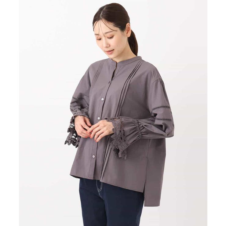 コットンレースブラウス/洗える | MK MICHEL KLEIN | 詳細画像26 