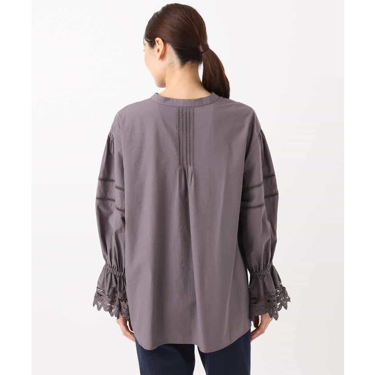 コットンレースブラウス/洗える | MK MICHEL KLEIN | 詳細画像28 