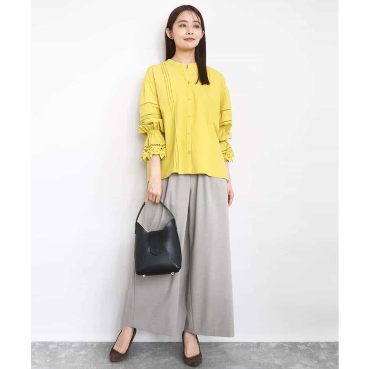 コットンレースブラウス/洗える | MK MICHEL KLEIN | 詳細画像4 