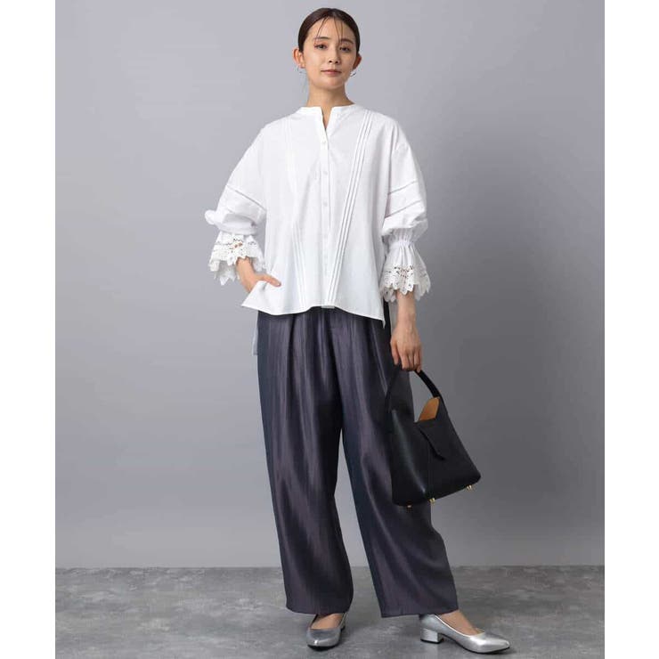 コットンレースブラウス/洗える | MK MICHEL KLEIN | 詳細画像9 