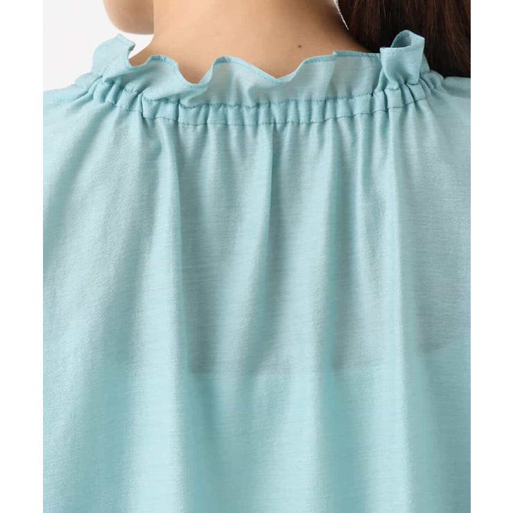 フリルネックディティールブラウス/洗える | MK MICHEL KLEIN | 詳細画像17 