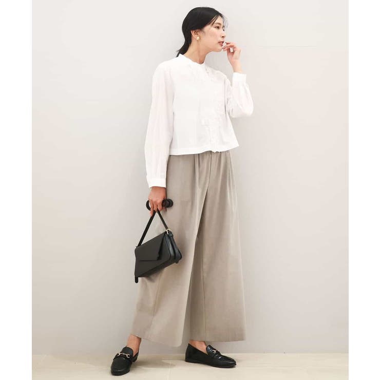 フロントフリルデザインブラウス/洗える | MK MICHEL KLEIN | 詳細画像15 