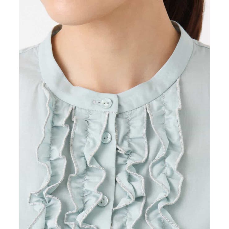 フロントフリルデザインブラウス/洗える | MK MICHEL KLEIN | 詳細画像19 