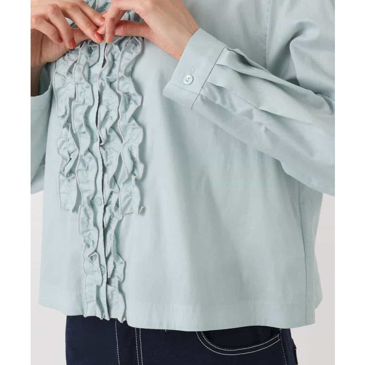 フロントフリルデザインブラウス/洗える | MK MICHEL KLEIN | 詳細画像22 